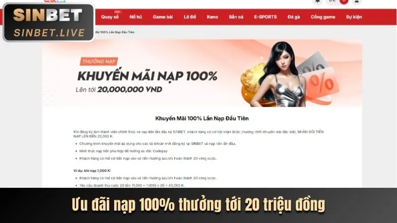 Ưu đãi nạp tiền lần đầu cho cá cược thể thao